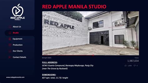 red apple manila|Red Apple Manila Studio FULL .